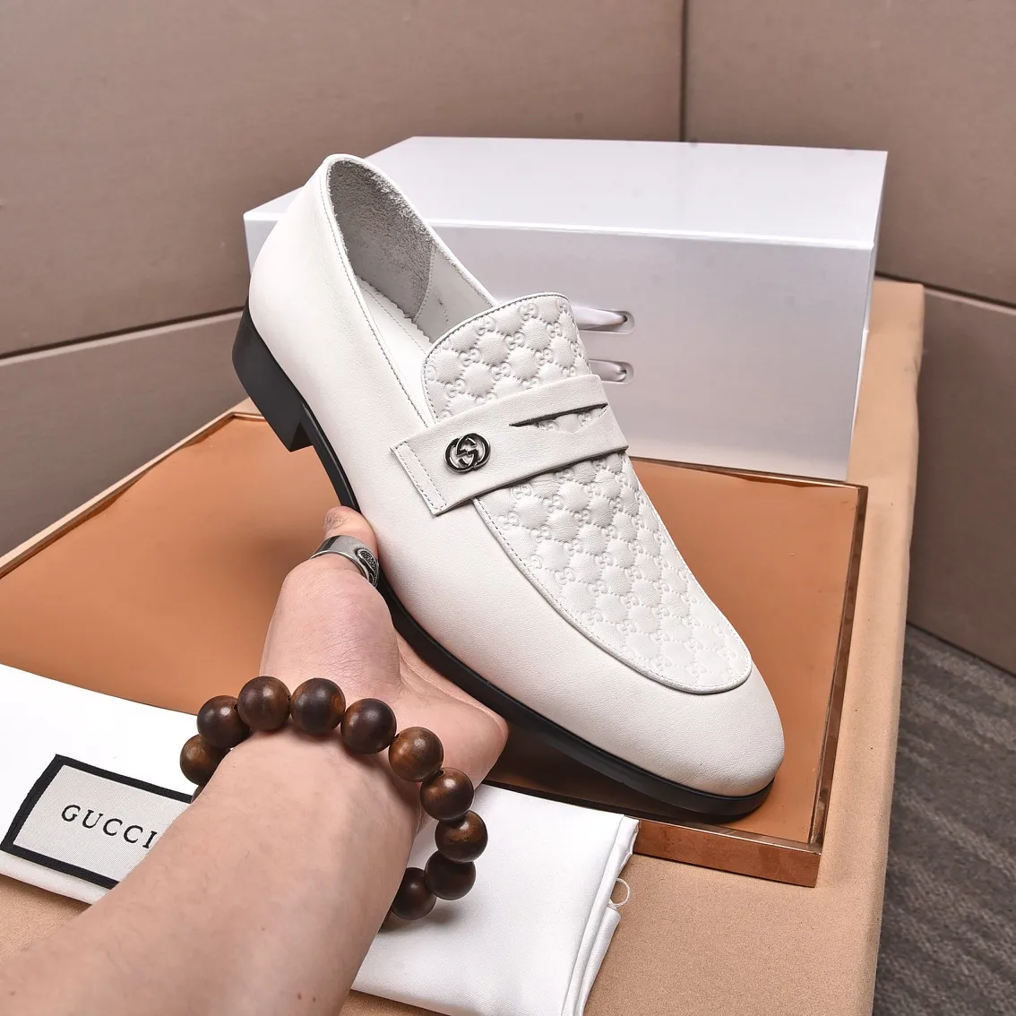 Men's shoes💰540📛📛Original (water-dyed cowhide) Gucci GUCCI official website formal shoes🌀 Italian🇮🇹imported cowhide➕top imported water-dyed cowhide lining💋Finely handmade original bottom, the real thing looks better when photographed in person Standard size 38-44